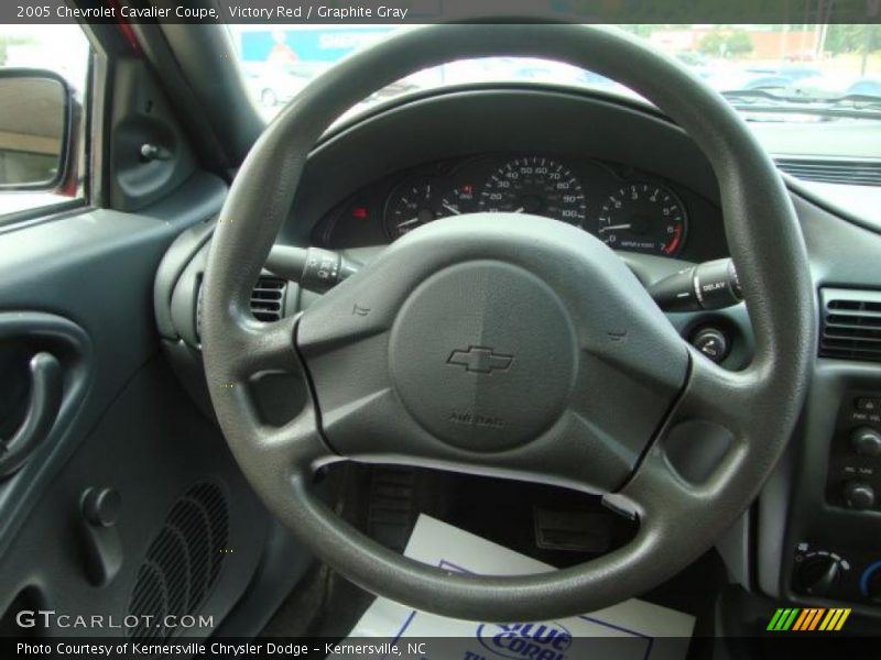 Victory Red / Graphite Gray 2005 Chevrolet Cavalier Coupe