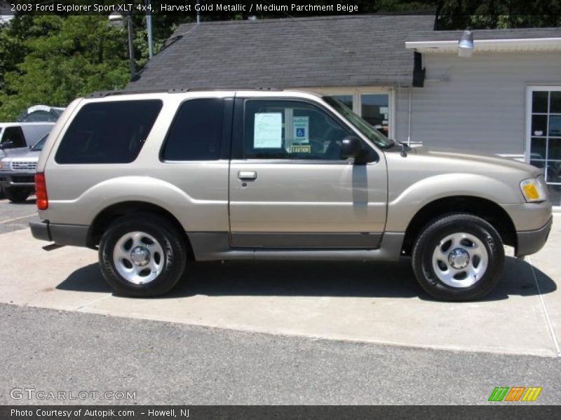 Harvest Gold Metallic / Medium Parchment Beige 2003 Ford Explorer Sport XLT 4x4