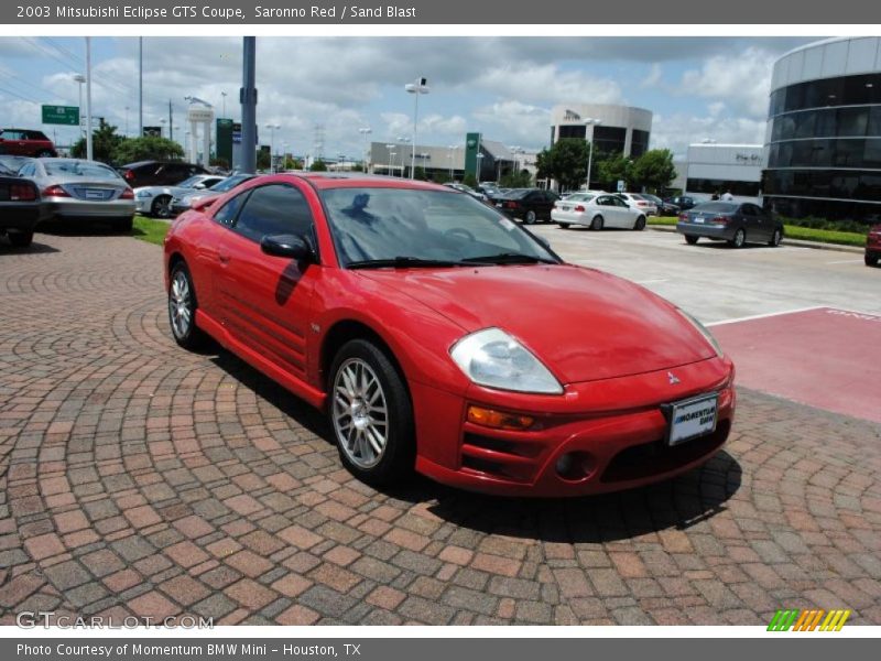 Saronno Red / Sand Blast 2003 Mitsubishi Eclipse GTS Coupe
