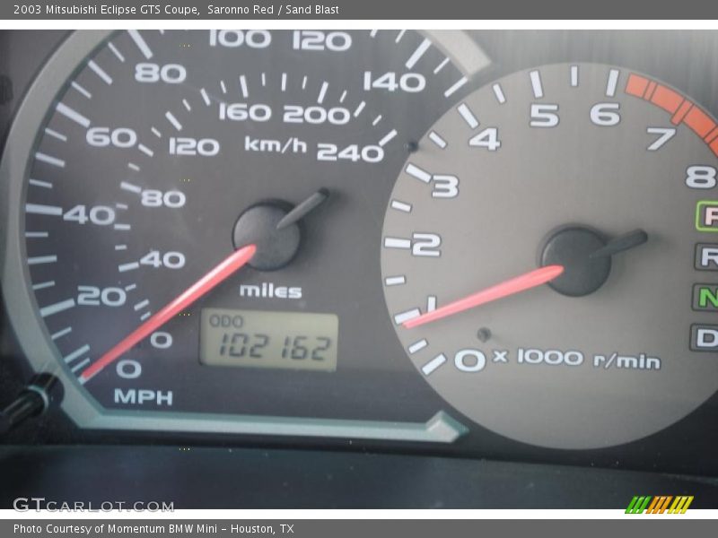 Saronno Red / Sand Blast 2003 Mitsubishi Eclipse GTS Coupe