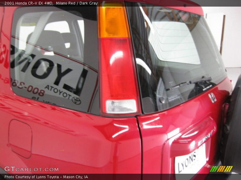 Milano Red / Dark Gray 2001 Honda CR-V EX 4WD