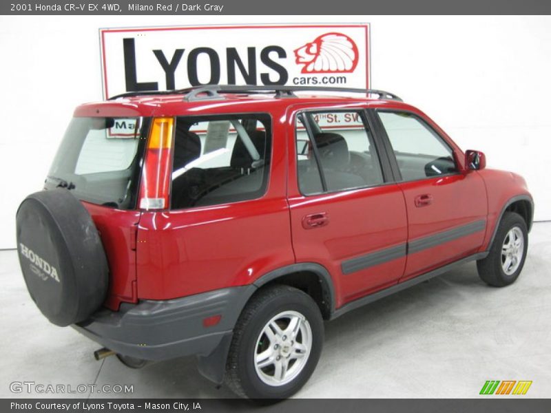 Milano Red / Dark Gray 2001 Honda CR-V EX 4WD