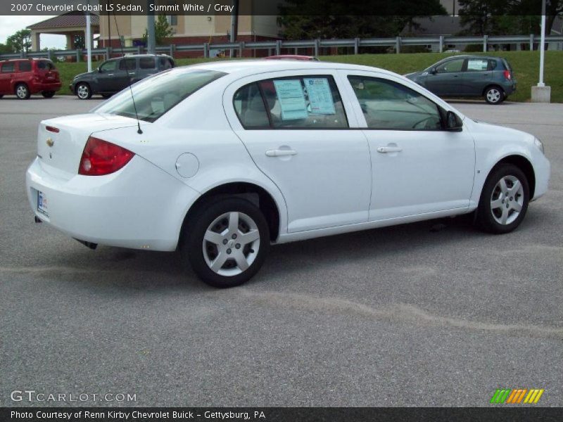 Summit White / Gray 2007 Chevrolet Cobalt LS Sedan
