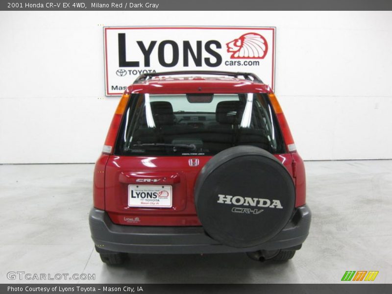 Milano Red / Dark Gray 2001 Honda CR-V EX 4WD