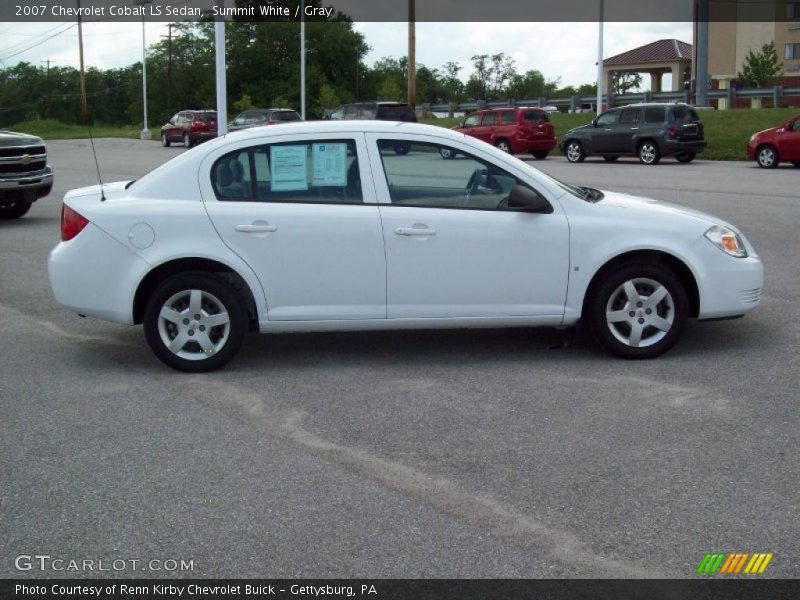 Summit White / Gray 2007 Chevrolet Cobalt LS Sedan