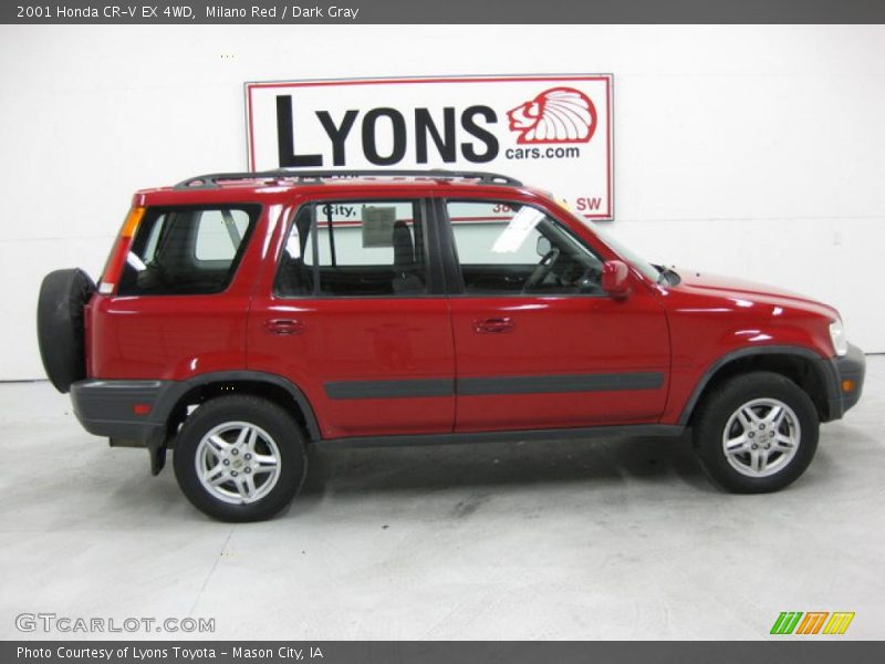 Milano Red / Dark Gray 2001 Honda CR-V EX 4WD