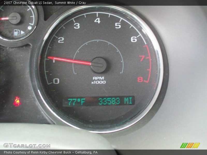 Summit White / Gray 2007 Chevrolet Cobalt LS Sedan