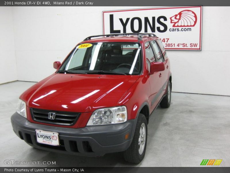 Milano Red / Dark Gray 2001 Honda CR-V EX 4WD