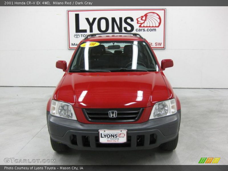 Milano Red / Dark Gray 2001 Honda CR-V EX 4WD