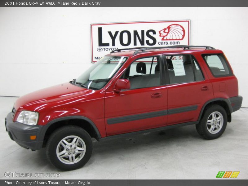 Milano Red / Dark Gray 2001 Honda CR-V EX 4WD