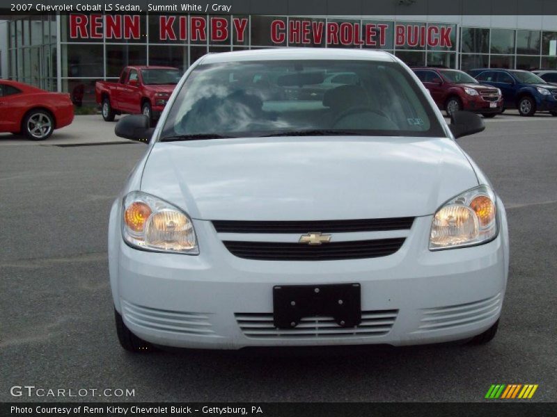 Summit White / Gray 2007 Chevrolet Cobalt LS Sedan