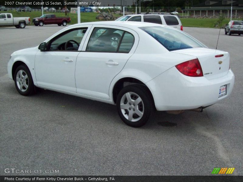 Summit White / Gray 2007 Chevrolet Cobalt LS Sedan