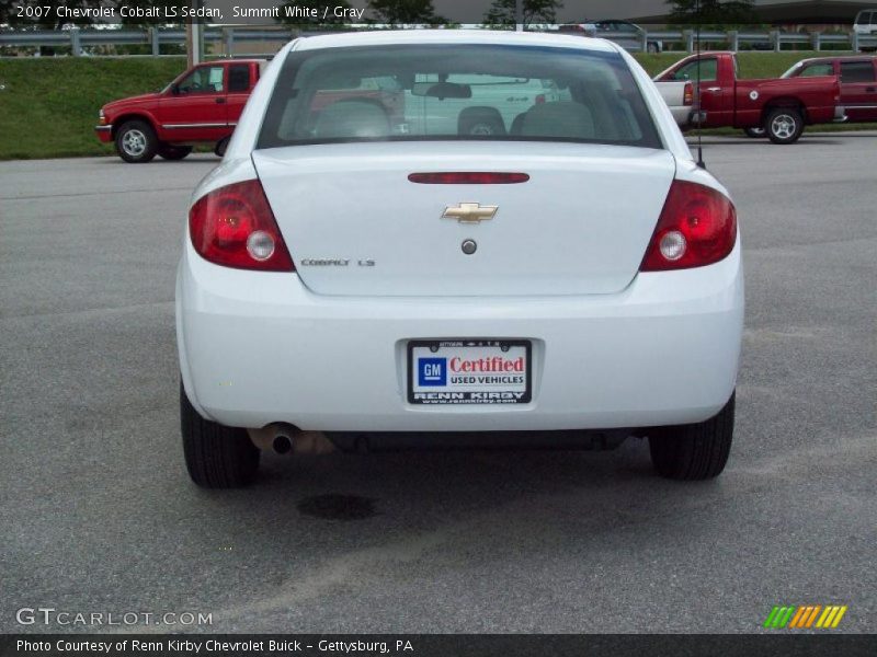 Summit White / Gray 2007 Chevrolet Cobalt LS Sedan