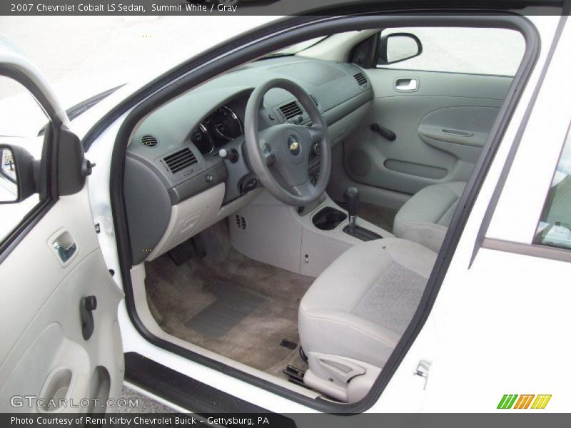 Summit White / Gray 2007 Chevrolet Cobalt LS Sedan