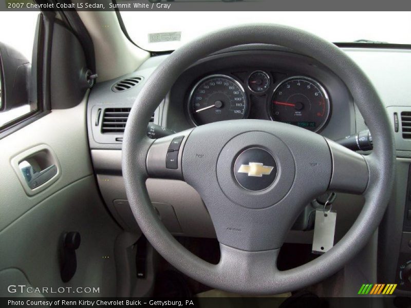 Summit White / Gray 2007 Chevrolet Cobalt LS Sedan