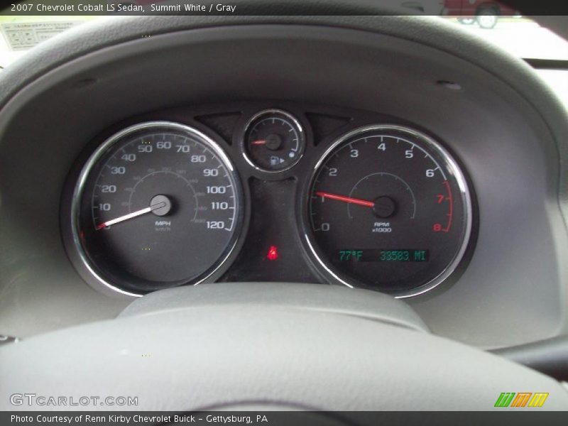 Summit White / Gray 2007 Chevrolet Cobalt LS Sedan