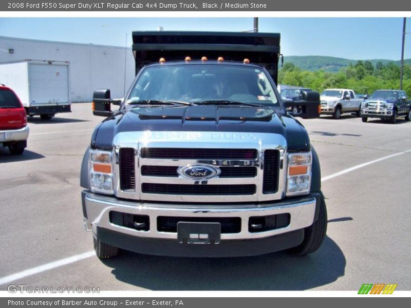 Black / Medium Stone 2008 Ford F550 Super Duty XLT Regular Cab 4x4 Dump Truck