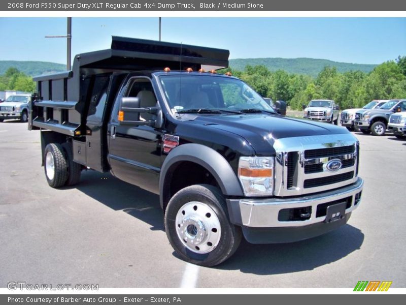 Black / Medium Stone 2008 Ford F550 Super Duty XLT Regular Cab 4x4 Dump Truck