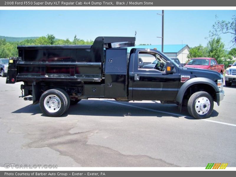 Black / Medium Stone 2008 Ford F550 Super Duty XLT Regular Cab 4x4 Dump Truck
