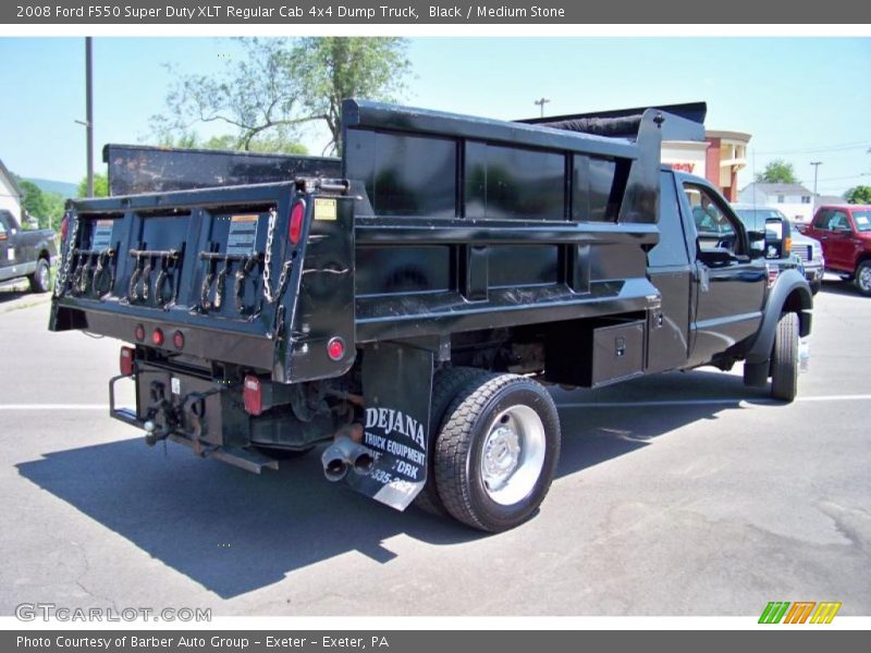 Black / Medium Stone 2008 Ford F550 Super Duty XLT Regular Cab 4x4 Dump Truck