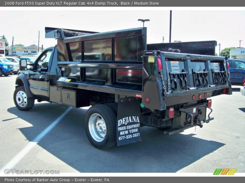 Black / Medium Stone 2008 Ford F550 Super Duty XLT Regular Cab 4x4 Dump Truck