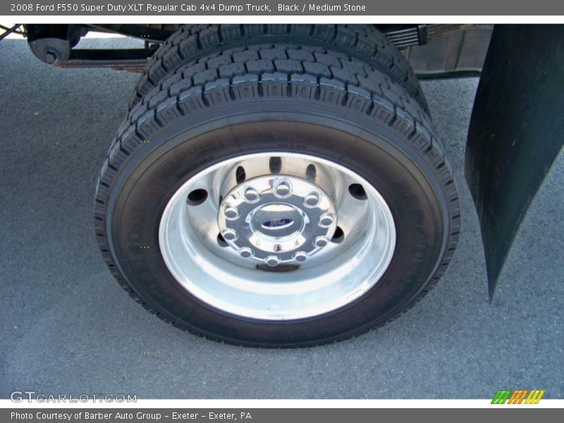 Black / Medium Stone 2008 Ford F550 Super Duty XLT Regular Cab 4x4 Dump Truck