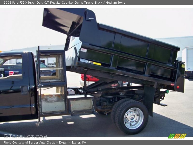 Black / Medium Stone 2008 Ford F550 Super Duty XLT Regular Cab 4x4 Dump Truck