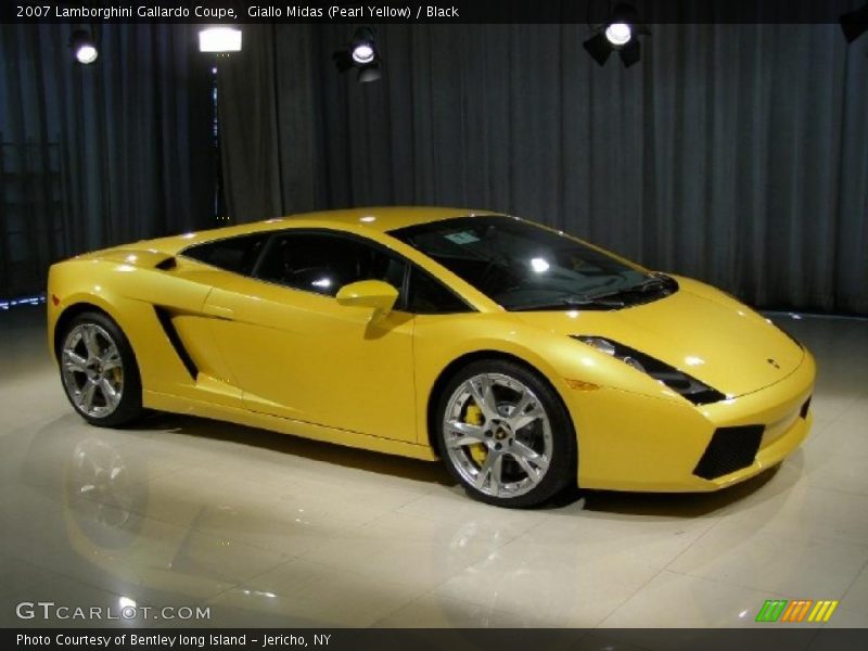 Giallo Midas (Pearl Yellow) / Black 2007 Lamborghini Gallardo Coupe