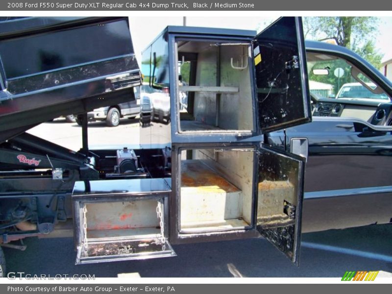 Black / Medium Stone 2008 Ford F550 Super Duty XLT Regular Cab 4x4 Dump Truck