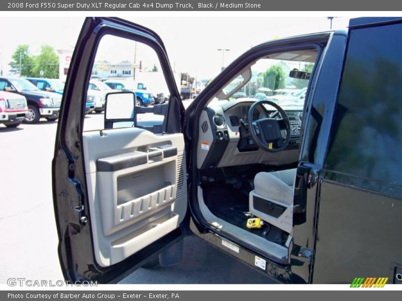 Black / Medium Stone 2008 Ford F550 Super Duty XLT Regular Cab 4x4 Dump Truck