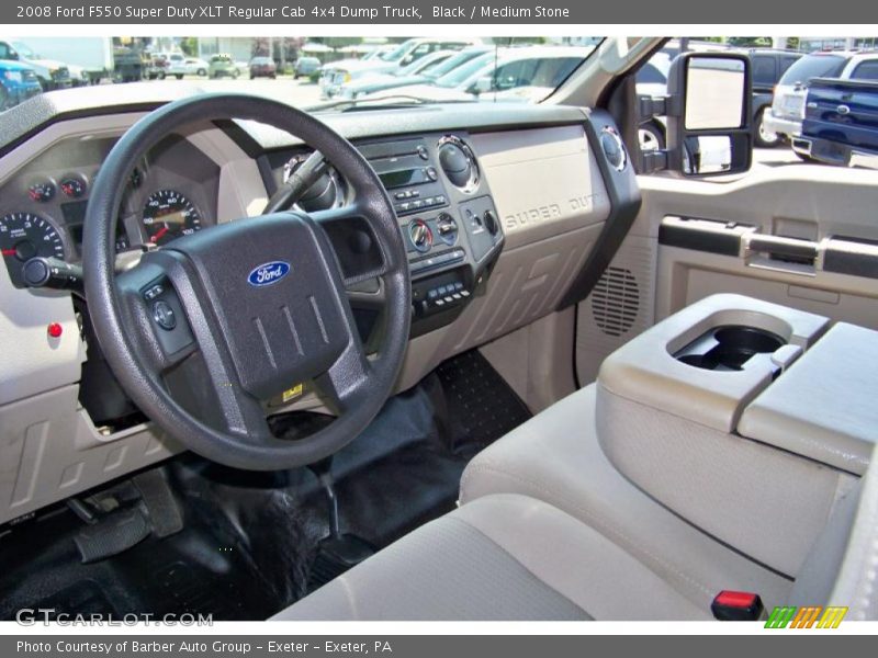 Black / Medium Stone 2008 Ford F550 Super Duty XLT Regular Cab 4x4 Dump Truck