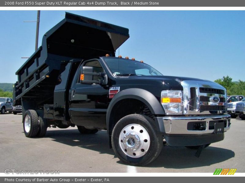 Black / Medium Stone 2008 Ford F550 Super Duty XLT Regular Cab 4x4 Dump Truck