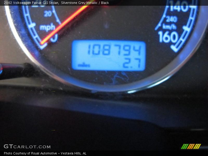 Silverstone Grey Metallic / Black 2002 Volkswagen Passat GLS Sedan