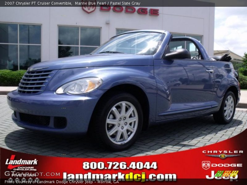 Marine Blue Pearl / Pastel Slate Gray 2007 Chrysler PT Cruiser Convertible