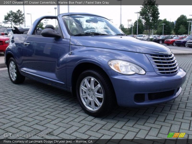 Marine Blue Pearl / Pastel Slate Gray 2007 Chrysler PT Cruiser Convertible