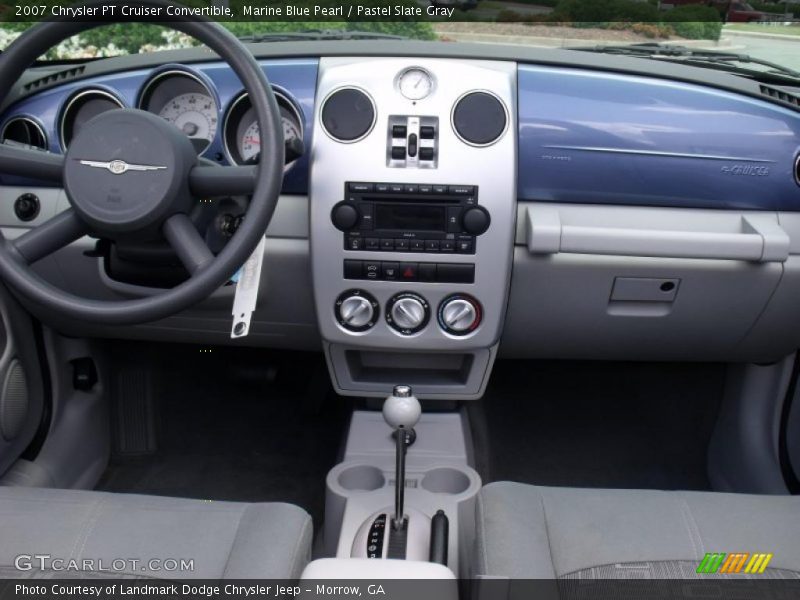 Marine Blue Pearl / Pastel Slate Gray 2007 Chrysler PT Cruiser Convertible