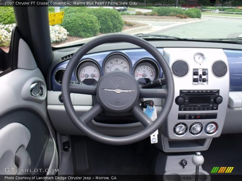 Marine Blue Pearl / Pastel Slate Gray 2007 Chrysler PT Cruiser Convertible