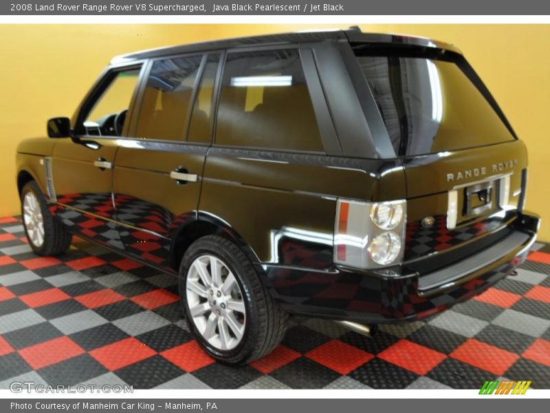 Java Black Pearlescent / Jet Black 2008 Land Rover Range Rover V8 Supercharged