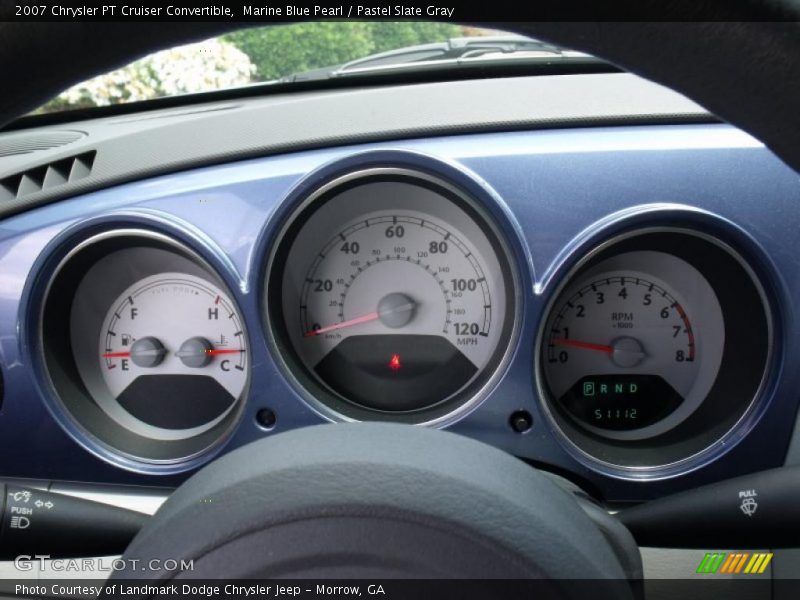Marine Blue Pearl / Pastel Slate Gray 2007 Chrysler PT Cruiser Convertible