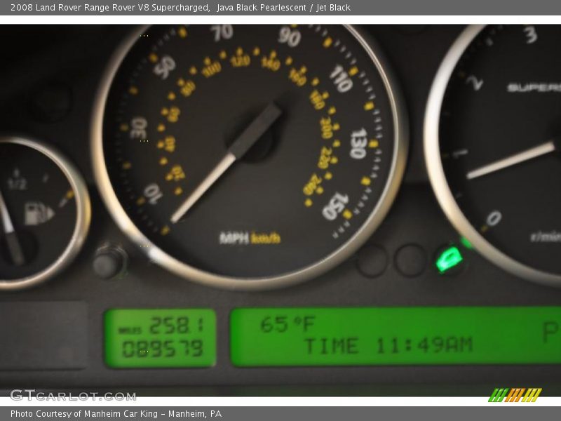 Java Black Pearlescent / Jet Black 2008 Land Rover Range Rover V8 Supercharged