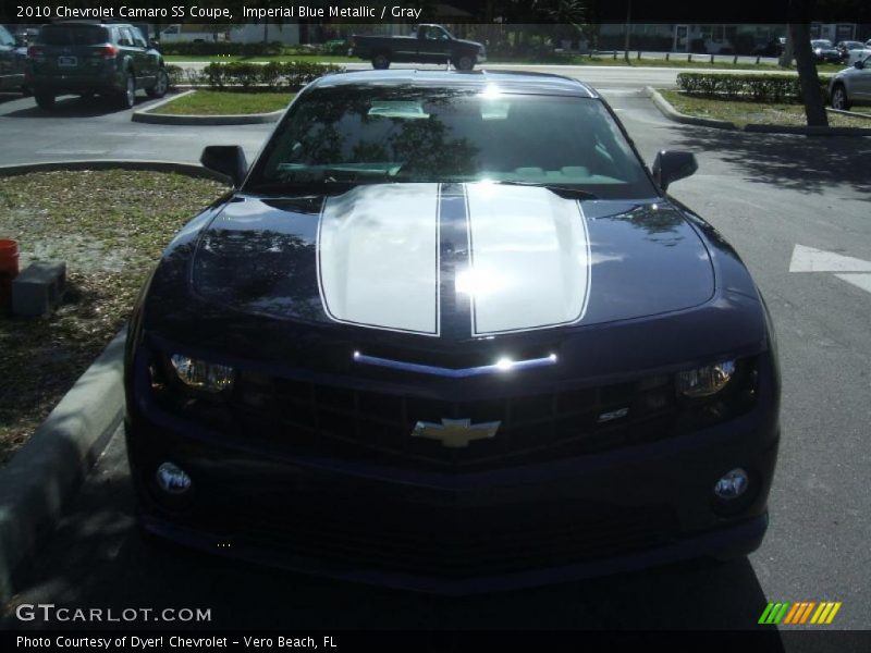 Imperial Blue Metallic / Gray 2010 Chevrolet Camaro SS Coupe