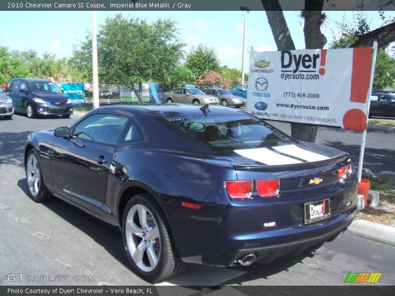 Imperial Blue Metallic / Gray 2010 Chevrolet Camaro SS Coupe