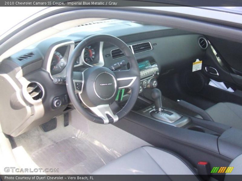 Imperial Blue Metallic / Gray 2010 Chevrolet Camaro SS Coupe