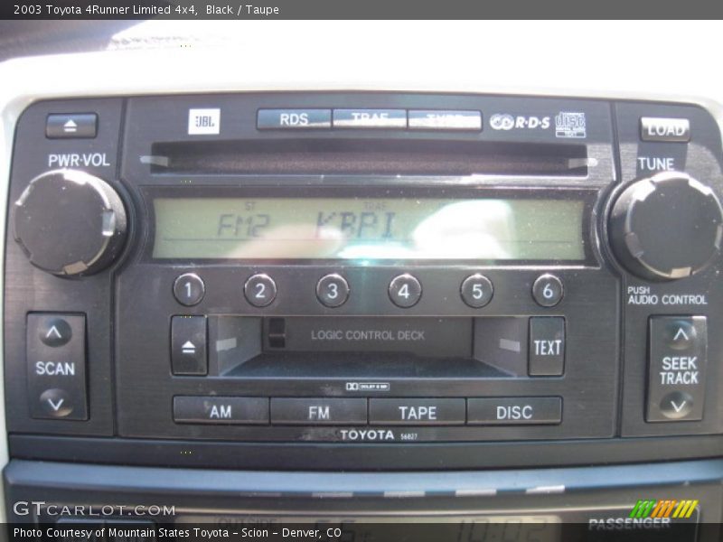 Black / Taupe 2003 Toyota 4Runner Limited 4x4