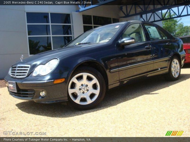 Capri Blue Metallic / Stone 2005 Mercedes-Benz C 240 Sedan