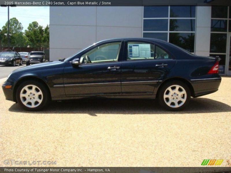 Capri Blue Metallic / Stone 2005 Mercedes-Benz C 240 Sedan