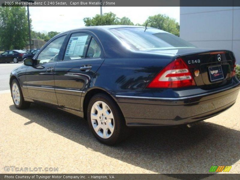 Capri Blue Metallic / Stone 2005 Mercedes-Benz C 240 Sedan