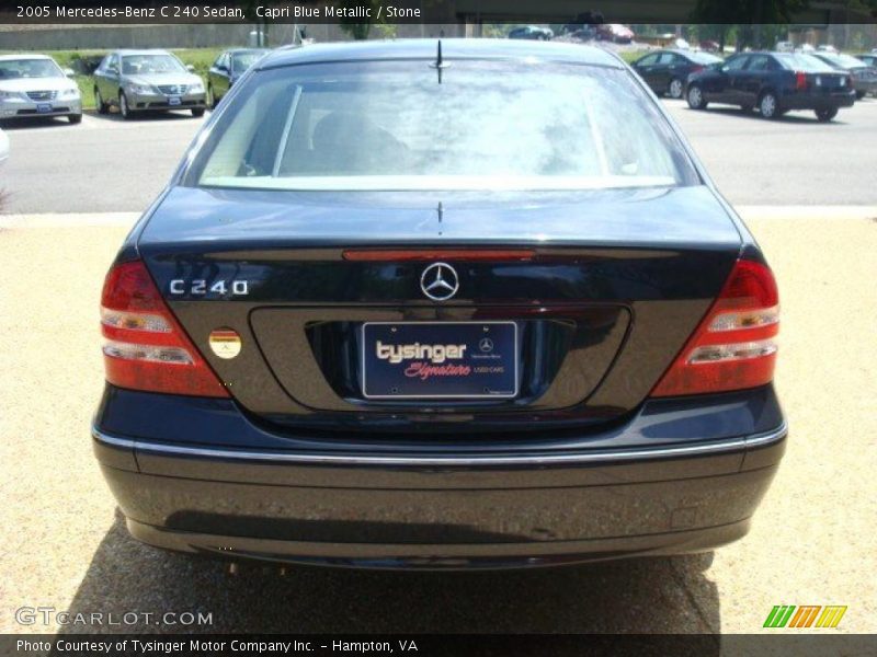 Capri Blue Metallic / Stone 2005 Mercedes-Benz C 240 Sedan