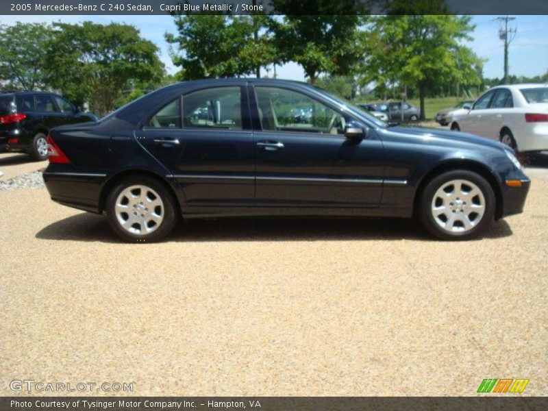 Capri Blue Metallic / Stone 2005 Mercedes-Benz C 240 Sedan