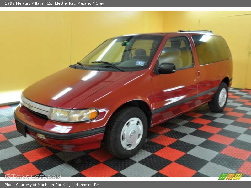 Electric Red Metallic / Grey 1993 Mercury Villager GS